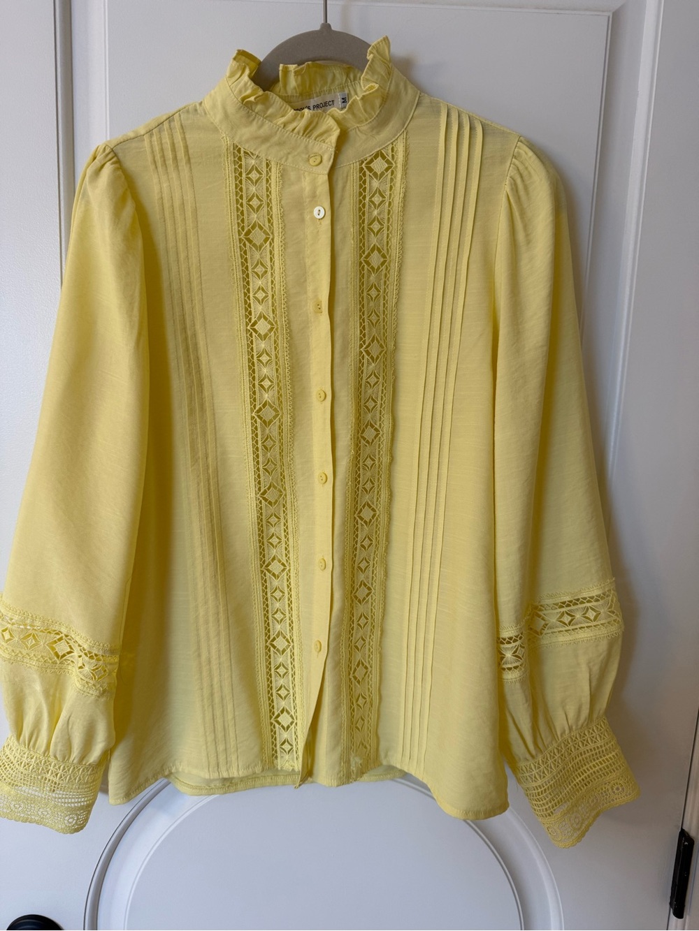 Lace-Trim Blouse